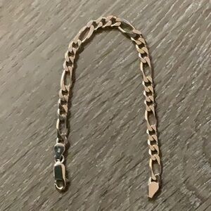 925 Italian Silver Bracelet for small wrist.  7.25”  NEW!